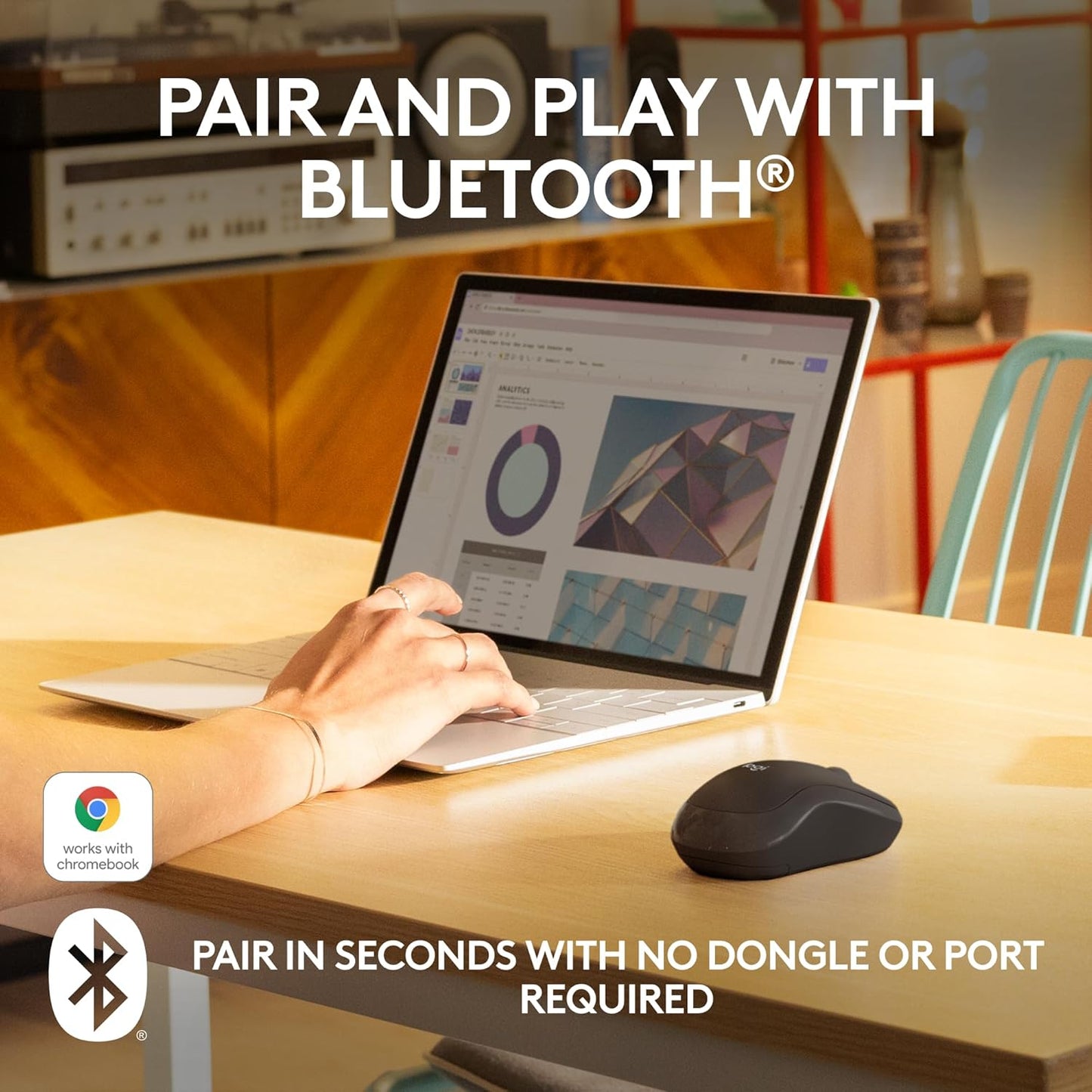 Logitech 910-007113 M240 Silent Bluetooth Wireless Mouse - Graphite