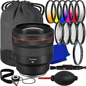 Canon CA8512LRFGEB1 RF 85mm f/1.2 L USM Lens Bundle