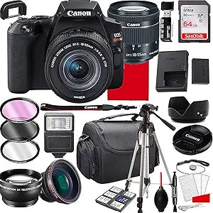 Canon EOS Rebel SL3 DSLR Camera with 18-55mm Lens Bundle (Renewed)