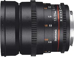 Samyang 13024T1.5F 24mm T1.5 VDSLR Video Lens - Fuji X Mount