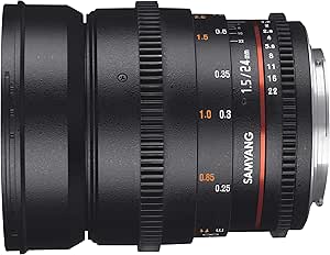 Samyang 13024T1.5C 24mm T1.5 VDSLR Lens Canon