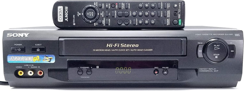 Sony SLVN51 4-Head Hi-Fi VCR VHS Player — main product image