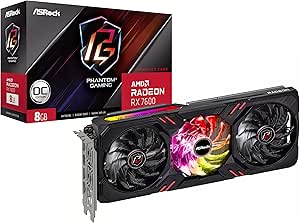 ASRock RX7600 PG 8GO Phantom Gaming Radeon RX 7600 OC - 8GB — main product image