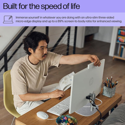 HP 8R2K4AA#ABA 23.8-inch All-in-One Desktop i3-N300