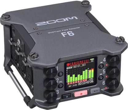 Zoom F6 Multitrack Field Recorder - 6-Input/14-Track