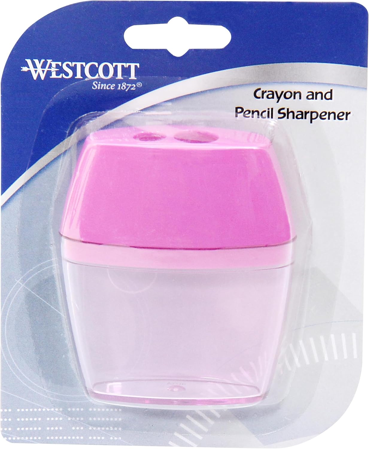 Westcott 15234 2-Hole Crayon and Pencil Sharpener Assorted