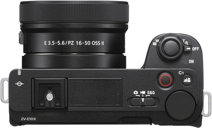 Sony ZVE10M2KB Alpha ZV-E10 II Mirrorless Content Creator Camera