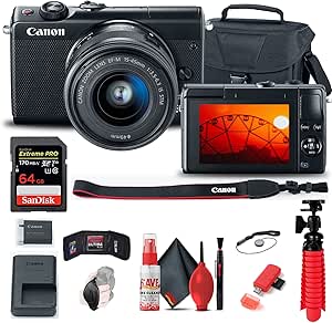 Canon EOS M100 Mirrorless Camera 15-45mm Lens (Renewed)