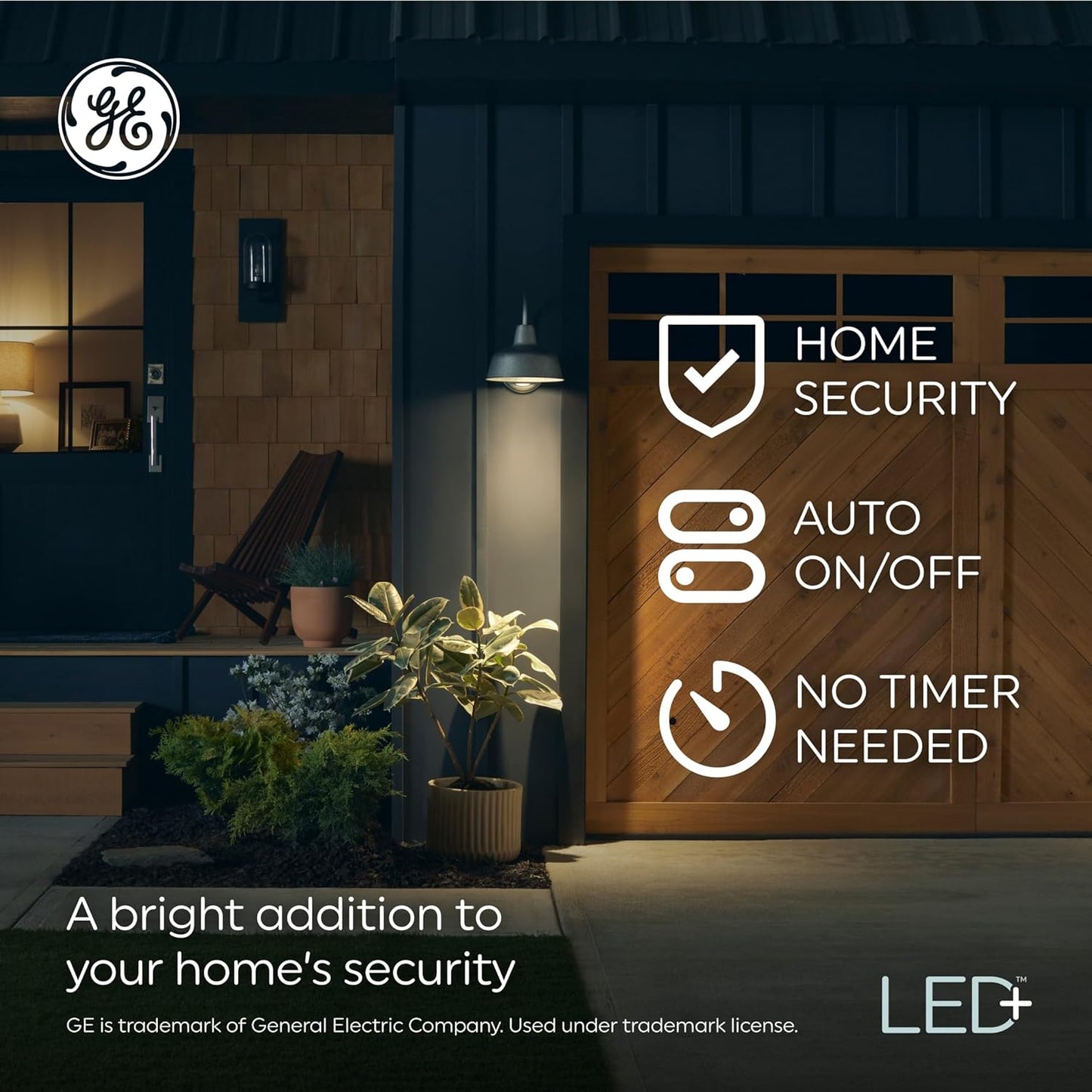 GE LED+ Dusk to Dawn E12 Candelabra Bulbs 2-Pack