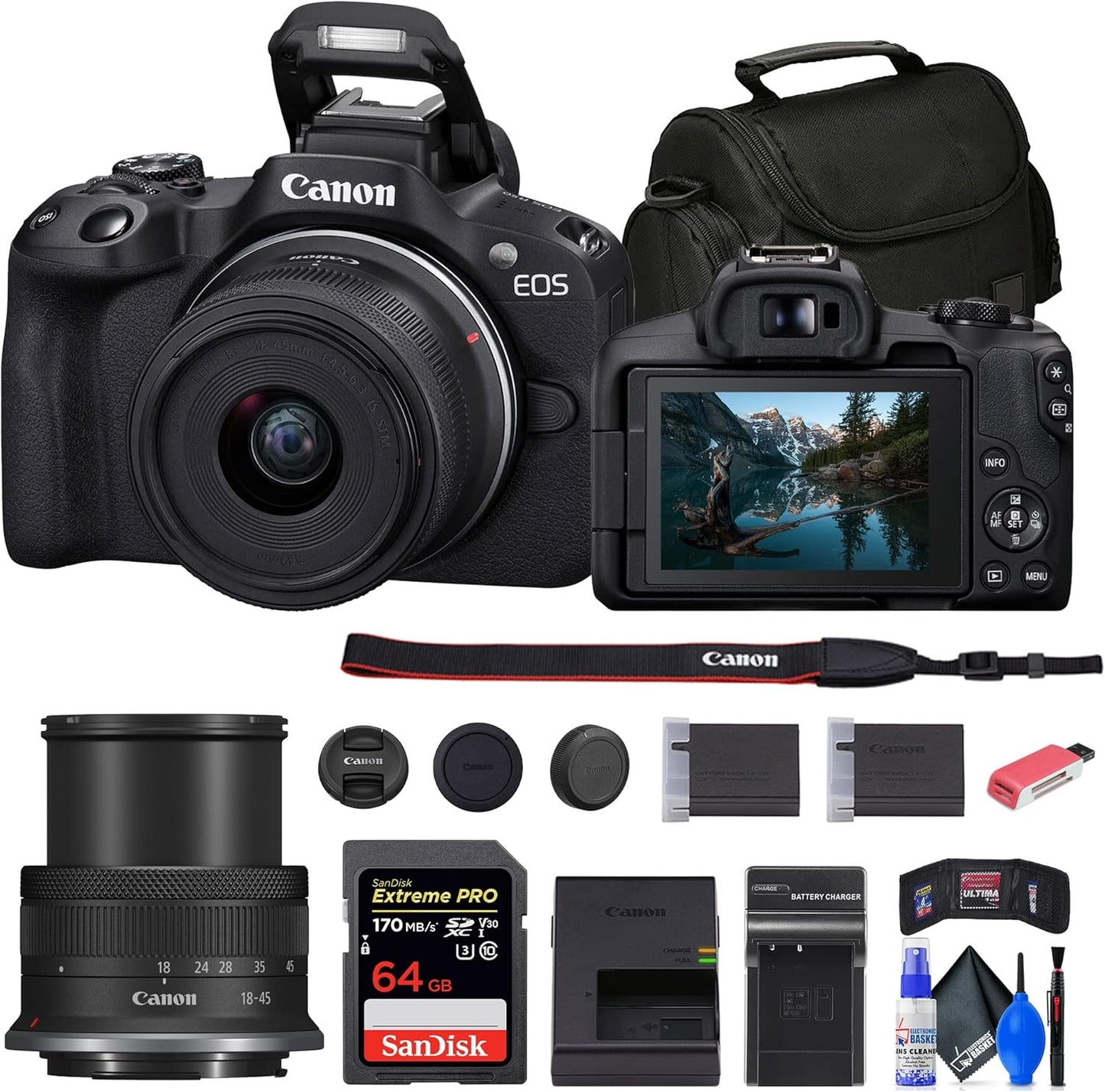 Canon EOS R50 18-45mm Mirrorless Camera Kit
