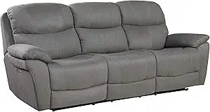 Lexicon S189580GY-3PWH Ryan Power Reclining Sofa Grey