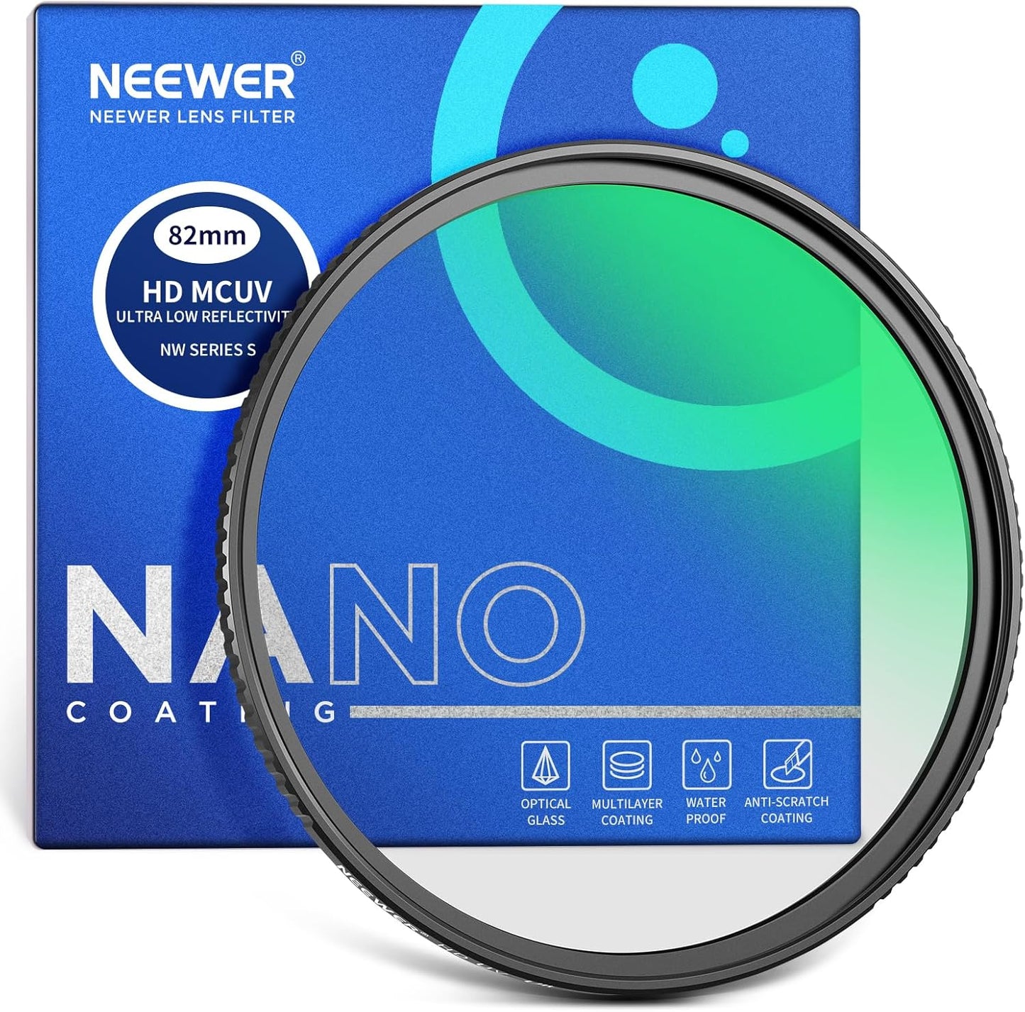 Neewer 82mm UV Lens Filter: Ultra Low Reflectivity