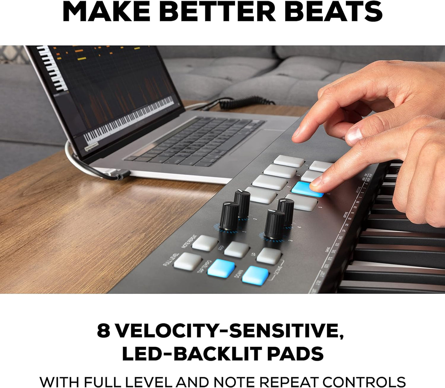 Alesis V61 MKII USB MIDI Keyboard Controller - 61 Velocity Keys