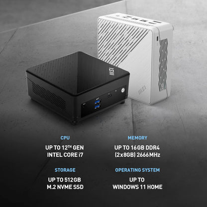 MSI CUBI512M086B Intel i3 Mini PC Barebones WiFi 6E