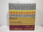 Sony 63DM DigitalMaster DV HDV DVCAM Tape 10-Pack