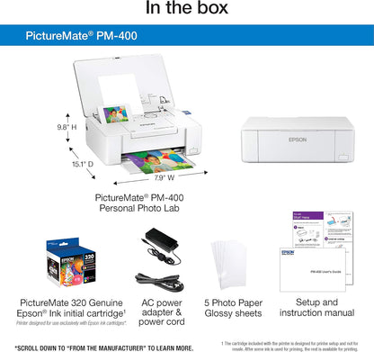 Epson PictureMate PM-400 Compact Wireless Photo Printer