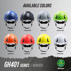 GE Safety Helmet - Impact Absorption, Adjustable, ANSI Type 1
