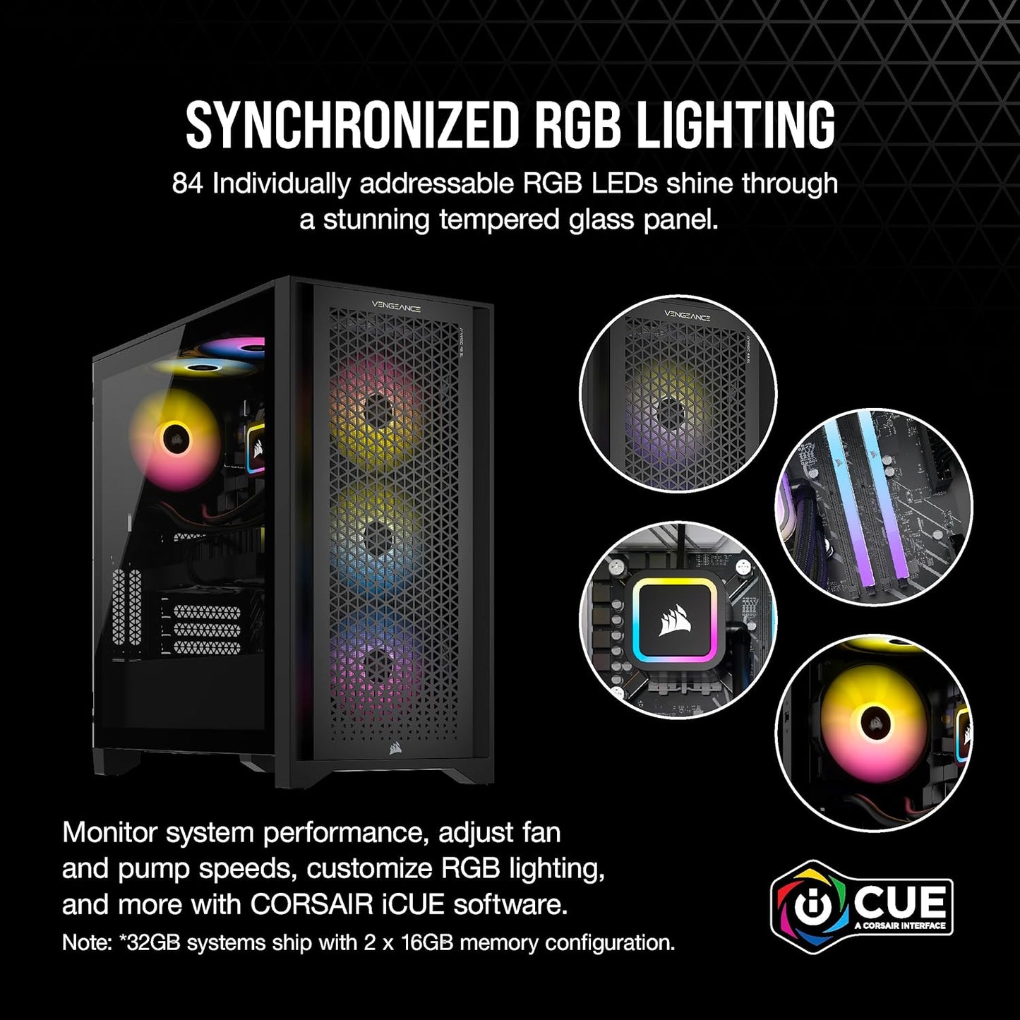 Corsair CS-9050092-NA Vengeance i7500 RTX 4060 Gaming PC