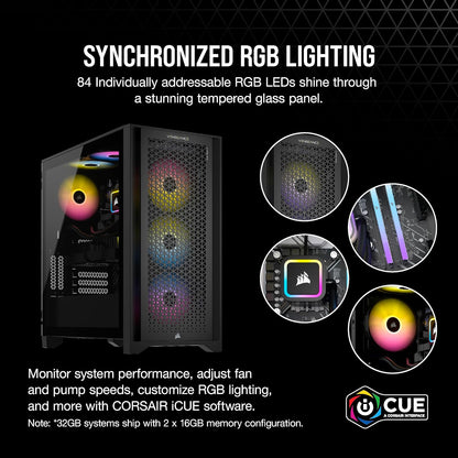 Corsair CS-9050092-NA Vengeance i7500 RTX 4060 Gaming PC