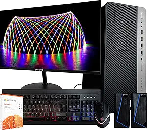 HP EliteDesk 800G3 PC i5 16GB + Office 365 Renewed