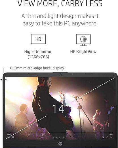 HP 14-fq0010nr 14" Laptop AMD 3020e 4GB 64GB eMMC