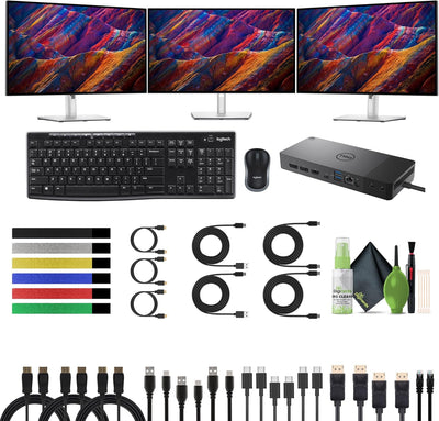 Dell U2723QE 27" 4K Monitor Bundle 3-Pack