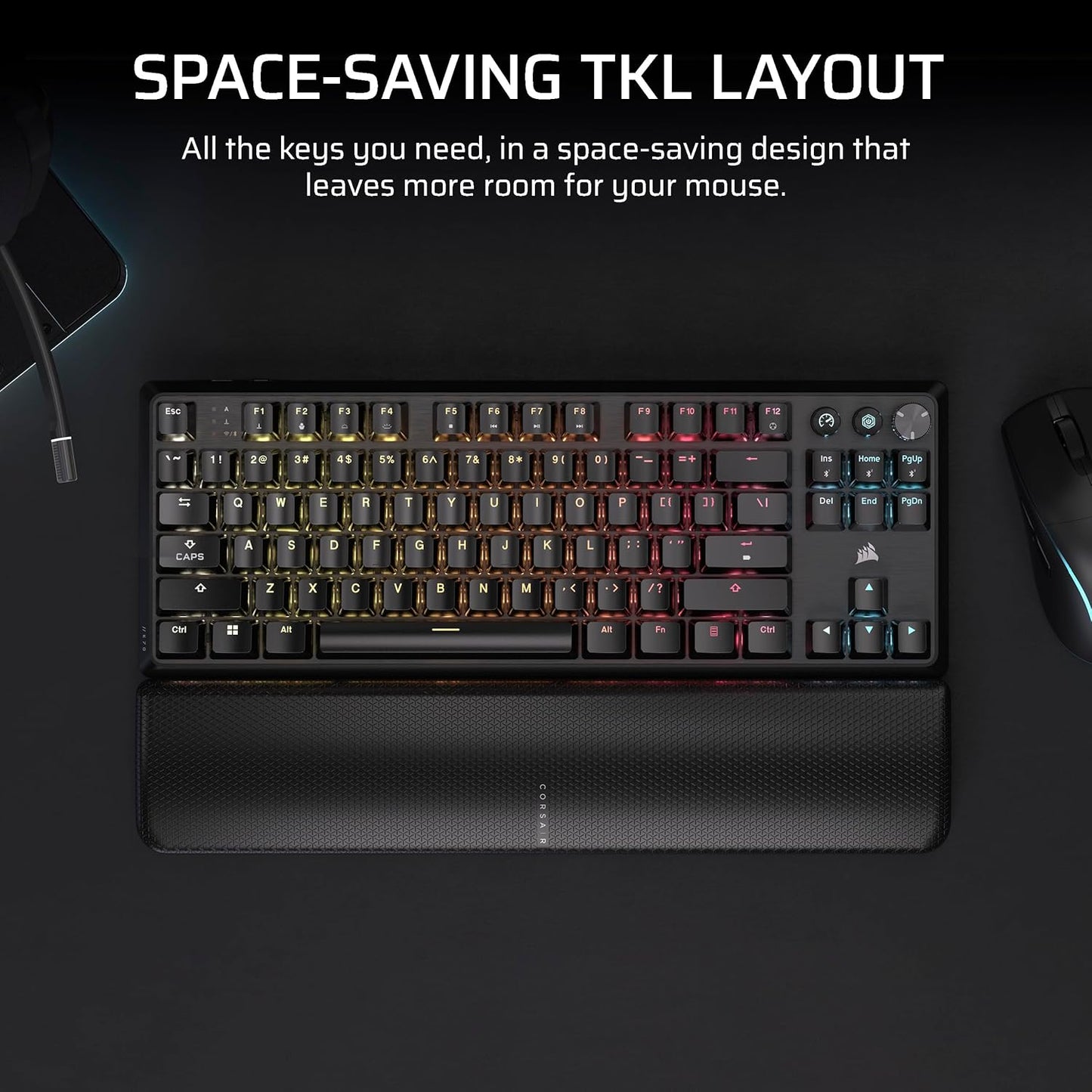 Corsair CH-914901E-NA K70 CORE TKL Wireless RGB Keyboard