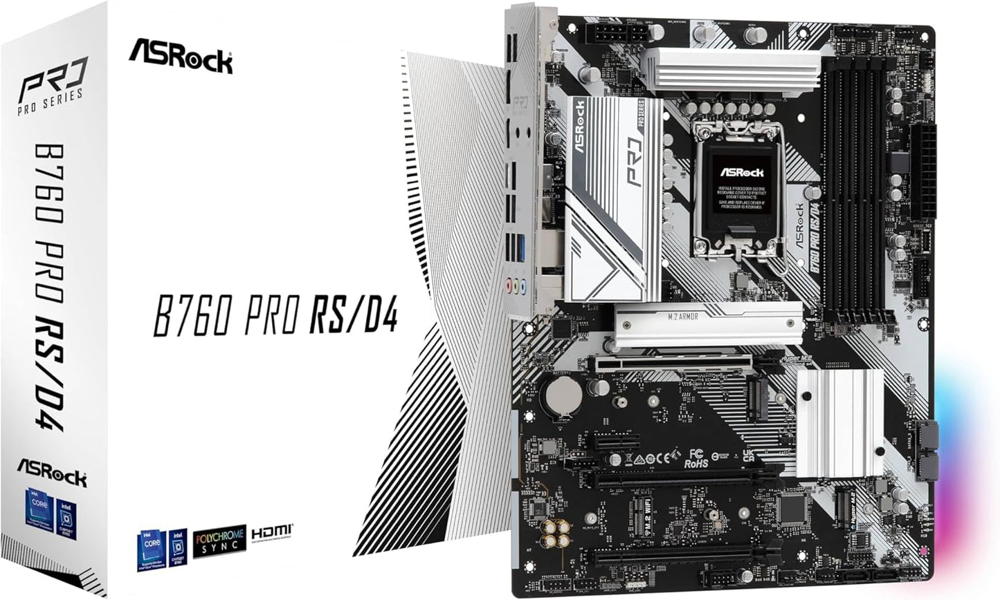 ASRock B760 PRO RS/D4 Intel DDR4 ATX Motherboard