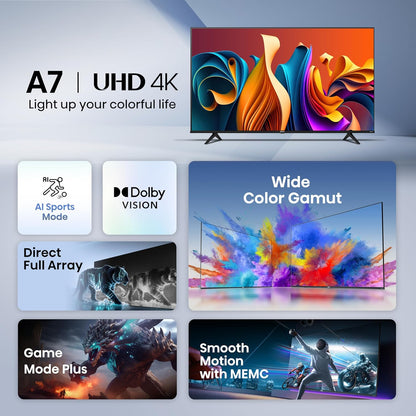 Hisense 55A7N 55-Inch 4K UHD Smart Google TV 2024