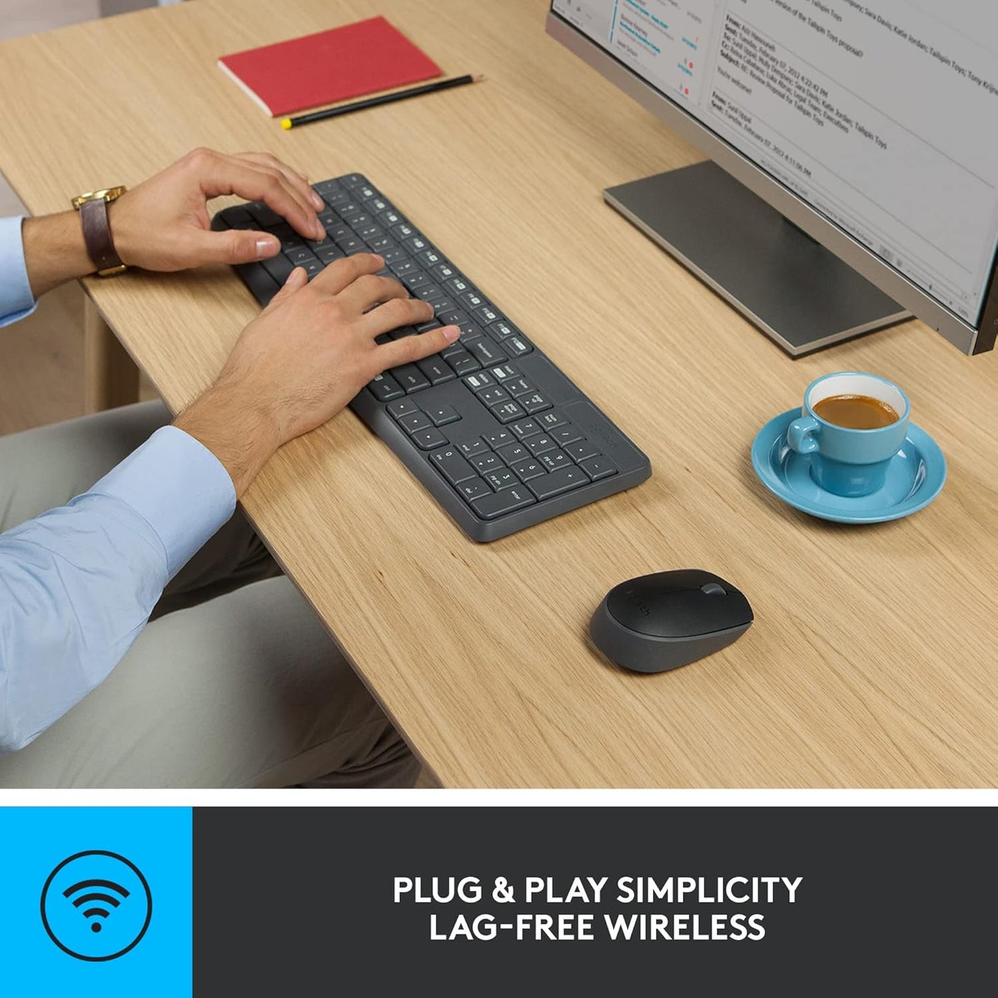 Logitech 920-007897 MK235 Wireless Keyboard and Mouse Combo