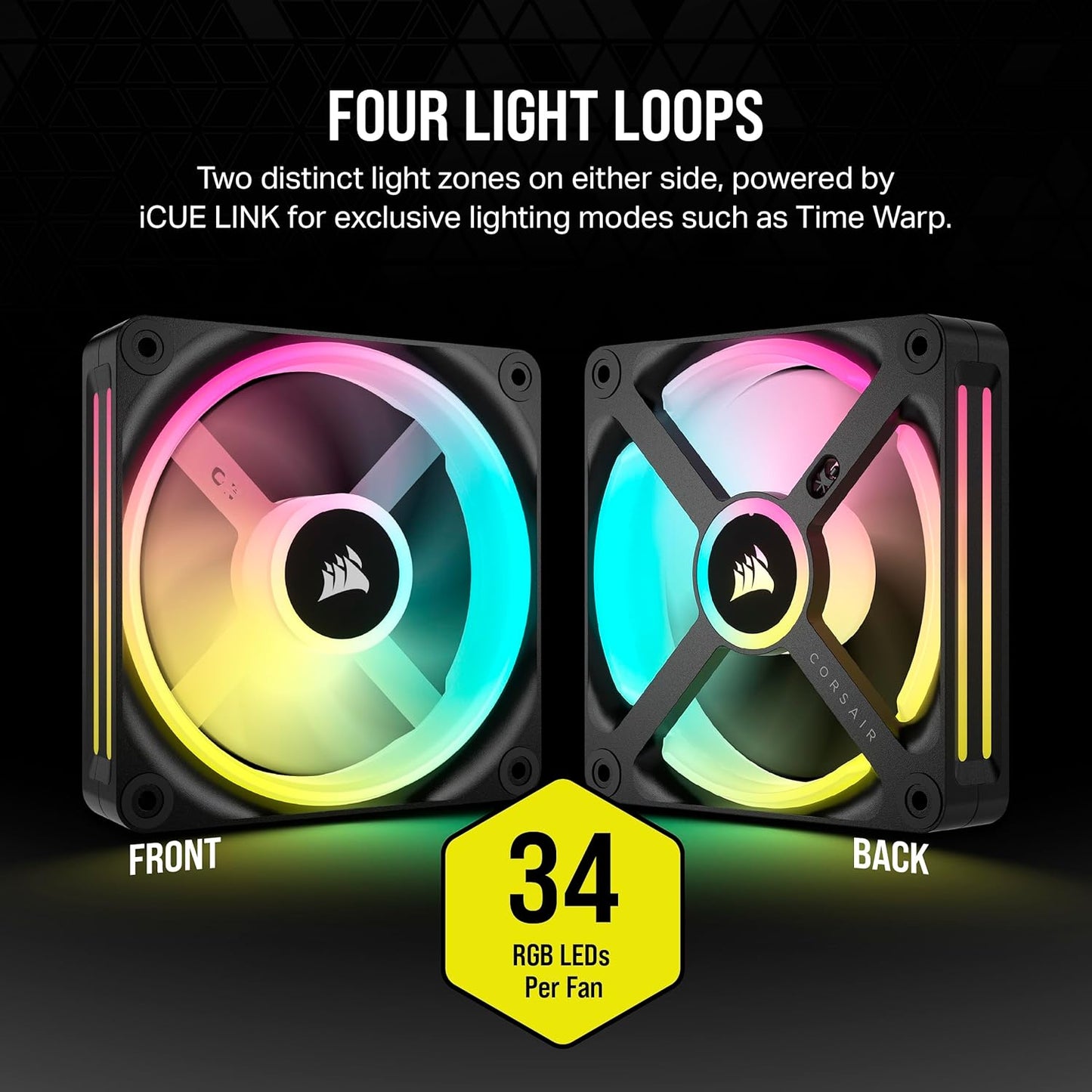 Corsair CO-9051001-WW iCUE LINK QX120 RGB 120mm Single Fan