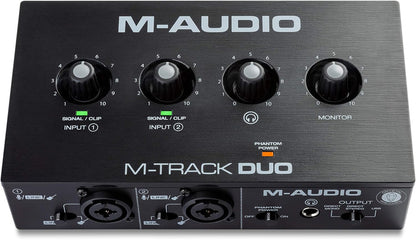 M-Audio M-Track Duo USB Audio Interface Recording Bundle
