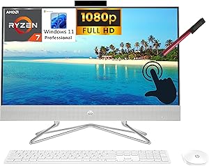 HP All-in-One AMD Ryzen 7 Touchscreen Desktop PC