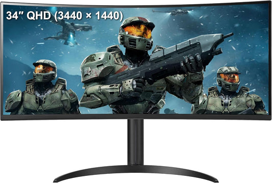 LG 34WP60C-B 34" Curved UltraWide 160Hz Gaming Monitor