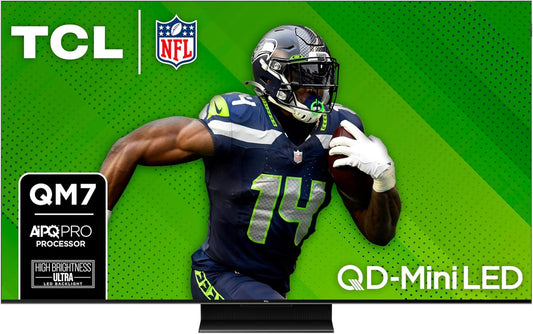 TCL 75QM751G 75-Inch QM7 QLED 4K Smart QD-Mini LED TV 2024