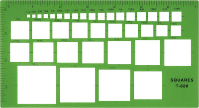 Westcott T-828 Technical Squares Drawing Template Tool