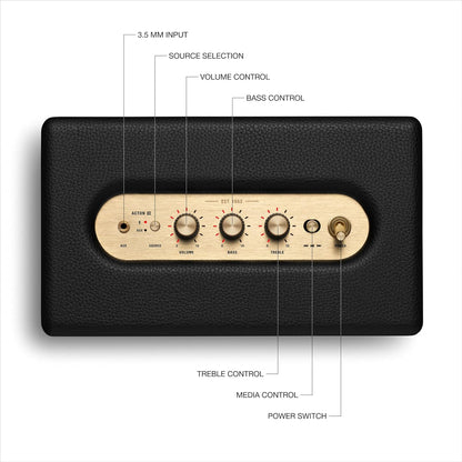 Marshall 1006008 Acton III Bluetooth Home Speaker - Black