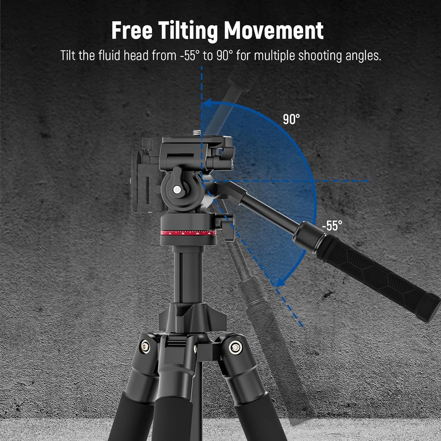 Neewer 10101837 Video Tripod Head Pan Tilt