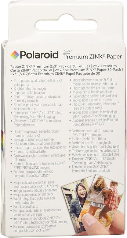 Polaroid POLZ2X330 2x3 Zink Photo Paper - 30 Pack