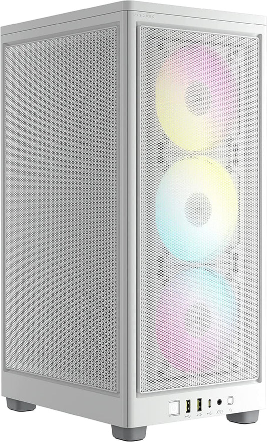 Corsair CC-9011247-WW iCUE 2000D RGB Airflow Mini-ITX Case White
