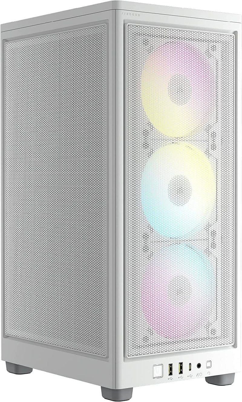 Corsair CC-9011247-WW iCUE 2000D RGB Airflow Mini-ITX Case White — main product image