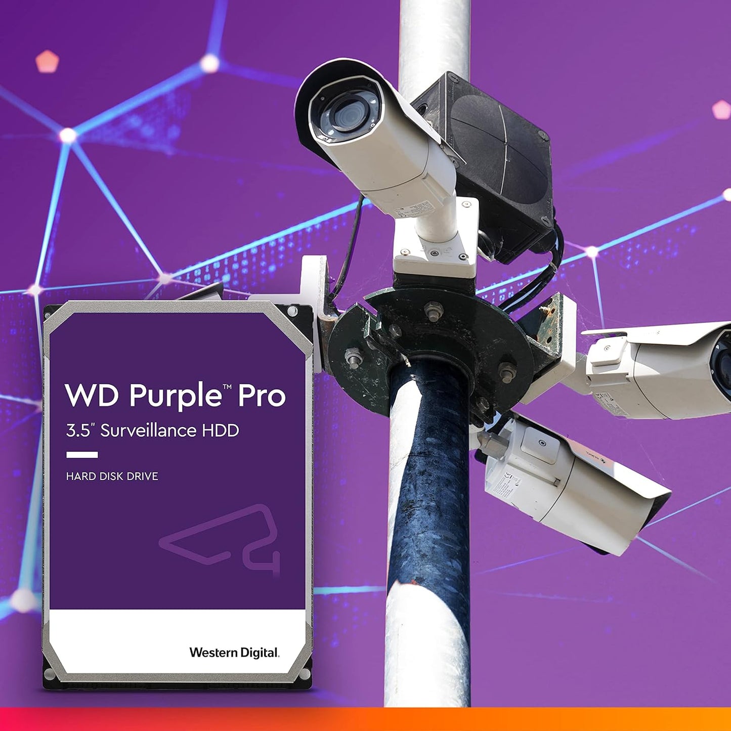 Western Digital WD121PURP-SPB5SY0 12TB Purple Pro Surveillance HDD