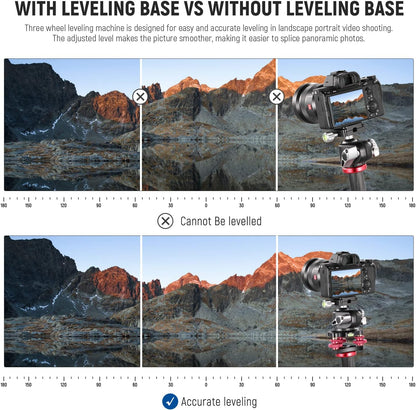 NEEWER LP64 Tripod Head Leveling Base Camera Leveler
