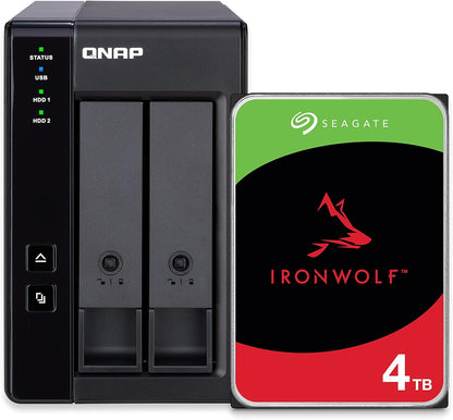 QNAP TR-002 4TB RAID 1 DAS IronWolf
