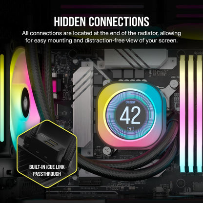 Corsair iCUE Link H100i LCD 240mm AIO Liquid Cooler