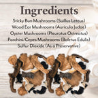 Roland 44854 Dried Mixed Wild Mushrooms, 16 oz