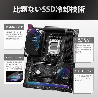 ASRock X870 RIPTIDE WIFI Phantom Gaming AM5 Motherboard