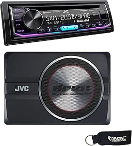 JVC KD-T905BTS Bluetooth CD Receiver & CW-DRA8 Powered Subwoofer