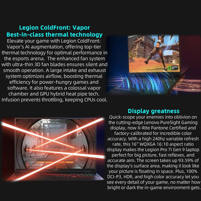 Lenovo Legion Pro 7i Gen 9 i9 RTX 4080 Gaming Laptop