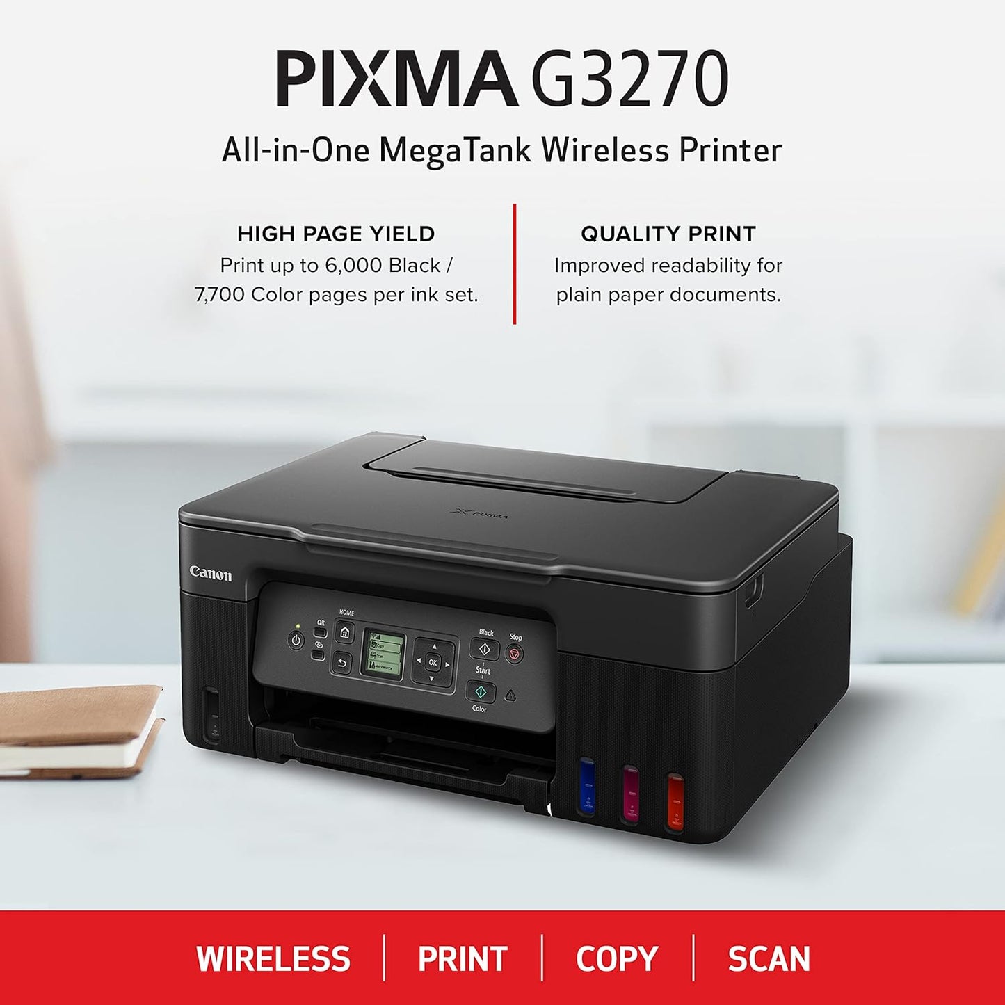 Canon MegaTank G3270 Wireless All-in-One Printer